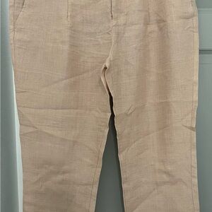 Zara Women's Pink Linen Pants